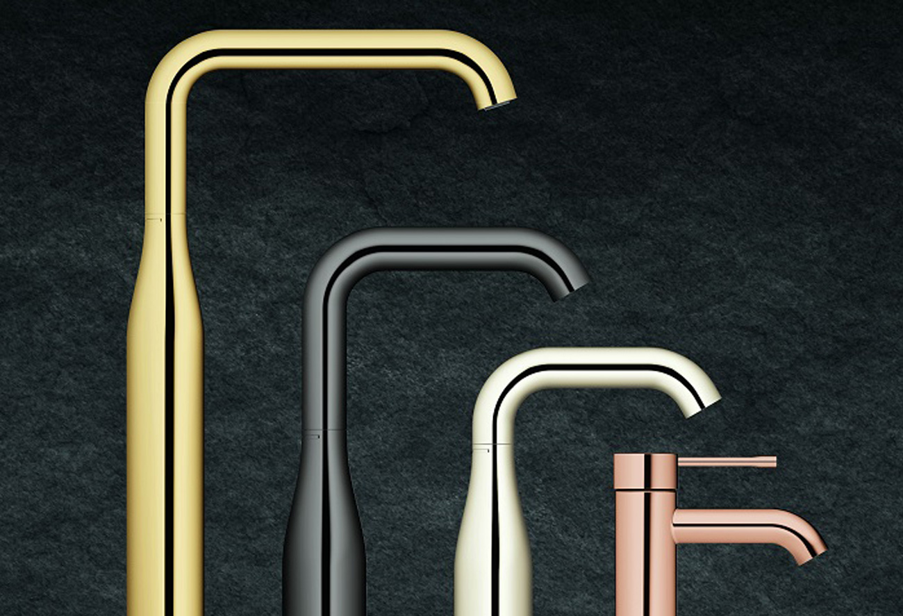 grohe-essence-gold-copper-taps-brassware